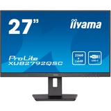 iiyama Prolite XUB2792QSC-B5 27" Monitor Zwart, 75Hz, HDMI, DisplayPort, USB-C, Audio