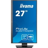 iiyama Prolite XUB2792QSC-B5 27" Monitor Zwart, 75Hz, HDMI, DisplayPort, USB-C, Audio