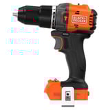 BLACK+DECKER 18V Brushless accuschroefklopboormachine klopboorschroevendraaier Zwart/oranje, Accu en oplader niet inbegrepen