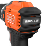 BLACK+DECKER 18V Brushless accuschroefklopboormachine klopboorschroevendraaier Zwart/oranje, Accu en oplader niet inbegrepen