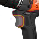 BLACK+DECKER 18V Brushless accuschroefklopboormachine klopboorschroevendraaier Zwart/oranje, Accu en oplader niet inbegrepen