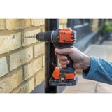 BLACK+DECKER 18V Brushless accuschroefklopboormachine klopboorschroevendraaier Zwart/oranje, Accu en oplader niet inbegrepen