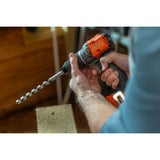 BLACK+DECKER 18V Brushless accuschroefklopboormachine klopboorschroevendraaier Zwart/oranje, Accu en oplader niet inbegrepen