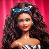 Barbie Signature - 65th Anniversary Collectible - Brown hair, black and white gown Pop 65e verjaardag
