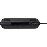 Brennenstuhl Estilo Hoekstekkerdoos 4-voudig stekkerdoos Zwart/roestvrij staal, 2x USB