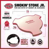 Char-Griller AKORN Jr. Smokin' Stone en Heat Deflector afdekking Beige