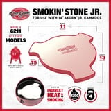 Char-Griller AKORN Jr. Smokin' Stone en Heat Deflector afdekking beige