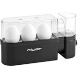 Cloer Eierkoker 6020 Zwart, 3 eieren, Retail