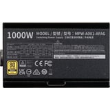 Cooler Master Elite Gold 1000 1000 watt voeding  Zwart, 1x 12V-2x6, 3x PCIe