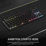 Corsair K70 CORE TKL RGB mechanisch gaming toetsenbord Zwart, US lay-out (QWERTY), Corsair MLX Red v2, 80% (TKL)	, RGB, ABS Double shot, Hot-swap