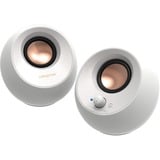 Creative Pebble V3 pc-luidspreker Wit, Bluetooth, USB-C, AUX