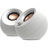 Creative Pebble V3 pc-luidspreker Wit, Bluetooth, USB-C, AUX