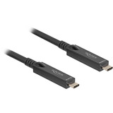 DeLOCK Actieve optische USB-C kabel Zwart, 8 meter, 8K