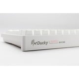 Ducky Zero 6108 Pure White RGB mechanisch gaming toetsenbord Wit, US lay-out (QWERTY), Cherry MX2A Speed Silver, 100%, RGB leds, Double-shot PBT, hot swap, 2.4GHz | Bluetooth | USB-C