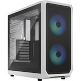 Fractal Design Focus 2 RGB White TG Clear Tint midi tower behuizing Wit | 2x USB-A | RGB | Window