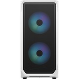 Fractal Design Focus 2 RGB White TG Clear Tint midi tower behuizing Wit | 2x USB-A | RGB | Window