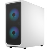 Fractal Design Focus 2 RGB White TG Clear Tint midi tower behuizing Wit | 2x USB-A | RGB | Window