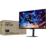 GIGABYTE M27UP 27" gaming monitor Zwart, 2x HDMI, DisplayPort, 3x USB-A, USB-B, USB-C, 330 Hz / 160 Hz
