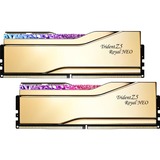 G.Skill 32 GB DDR5-6400 (2x 16 GB) Kit werkgeheugen Goud, Trident Z5 Royal Neo, AMD EXPO