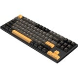 HelloGanss HS87T GG01 RGB mechanisch toetsenbord Wit, US lay-out (QWERTY), Gateron Yellow, 80% (TKL)	, RGB leds, PBT Doubleshot keycaps, hot swap, 2,4 GHz | Bluetooth | USB-C