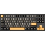 HelloGanss HS87T GG01, toetsenbord Wit, US lay-out, Gateron Yellow, TKL, RGB leds, PBT Doubleshot keycaps, hot swap, 2,4 GHz / Bluetooth / USB-C