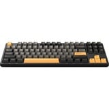 HelloGanss HS87T GG01, toetsenbord Wit, US lay-out, Gateron Yellow, TKL, RGB leds, PBT Doubleshot keycaps, hot swap, 2,4 GHz / Bluetooth / USB-C