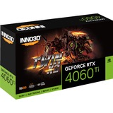 INNO3D GeForce RTX 4060 Ti 16GB TWIN X2 OC grafische kaart Zwart, 1x HDMI, 3x DisplayPort, DLSS 3