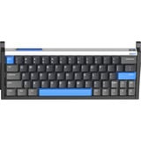 Iqunix EZ63 Magnetic Switch Gaming HE Keyboard, gaming toetsenbord Zwart/blauw, US lay-out, US-International, Gateron Magnetic Jade Gaming, 60%, RGB, Double Shot PBT Keycaps