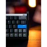 Iqunix EZ63 Magnetic Switch Gaming HE Keyboard, gaming toetsenbord Zwart/blauw, US lay-out, US-International, Gateron Magnetic Jade Gaming, 60%, RGB, Double Shot PBT Keycaps