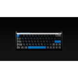 Iqunix EZ63 Magnetic Switch Gaming HE Keyboard, gaming toetsenbord Zwart/blauw, US lay-out, US-International, Gateron Magnetic Jade Gaming, 60%, RGB, Double Shot PBT Keycaps