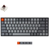 Keychron K2-A3, Toetsenbord Grijs/grijs, US lay-out, Gateron Brown, Witte leds, TKL, ABS keycaps, Bluetooth