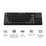 Keychron K8 Ultra 8K Wireless Custom Mechanical Keyboard Zwart, US lay-out (QWERTY), Keychron Apex Banana, 80% (TKL), RGB leds, OSA Double-shot PBT, USB-C | 2.4 GHz | Bluetooth 5.2