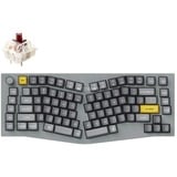 Keychron Q10-N3Z, toetsenbord Grijs, US lay-out, Gateron G Pro Brown, RGB leds, Double-shot PBT, hot swap, Knob