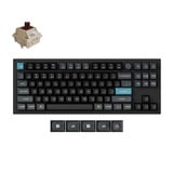 Keychron Q3 Ultra-M3 8K Wireless Custom Mechanical Keyboard Zwart, US lay-out (QWERTY), Keychron Silk POM Brown, 80% (TKL)	, 80% (TKL), RGB, Hot swap, 8K, 2.4 GHz / Bluetooth 5.2 / USB-C