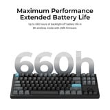 Keychron Q3 Ultra-M3 8K Wireless Custom Mechanical Keyboard Zwart, US lay-out (QWERTY), Keychron Silk POM Brown, 80% (TKL)	, 80% (TKL), RGB, Hot swap, 8K, 2.4 GHz / Bluetooth 5.2 / USB-C