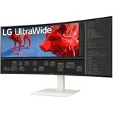 LG UltraWide 38WR85QC-W 37.5" curved monitor Wit, 2x HDMI, 1x DisplayPort, USB-A, USB-C, RJ45, 144 Hz