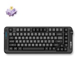 MCHOSE X75 Black Hyacinth Wireless Gasket Mount Mechanical RGB toetsenbord Zwart, US lay-out (QWERTY), KTT Hyacinth, 75%, RGB, Hot swap, Double-Shot PBT, draadloos | Bluetooth | USB-C