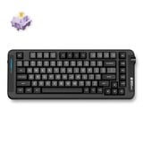 MCHOSE X75 Black Hyacinth Wireless Gasket Mount Mechanical, toetsenbord Zwart/grijs, US lay-out, KTT Hyacinth, 75%, RGB, Hot swap, Double-Shot PBT, draadloos / Bluetooth / USB-C