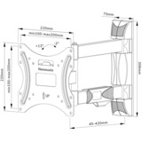 Neomounts WL40-550BL12 tv wandsteun wandmontage  Zwart