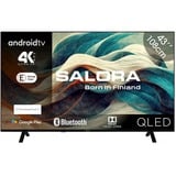 Salora 43QLED320 43" 4K Ultra HD LED tv Zwart, 3x HDMI, LAN, WLAN, BT, Smart tv