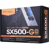 SilverStone SST-SX500-G V1.1 modulaire 500 watt voeding  Zwart, 2x PCIe