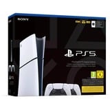 Sony PlayStation 5 Digital Edition (Slim) + Twee DualSense draadloze controllers spelconsole Wit/zwart
