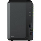 Synology DiskStation DS223 incl. 2x Synology Plus 4 TB harde schijf nas Zwart