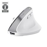 Trust Bayo+ - Ergonomische Muis Verticaal Draadloos  Wit, 800-2400 Dpi, 2,4GHz, 2x Bluetooth