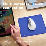 Trust Bayo+ - Ergonomische Muis Verticaal Draadloos  Wit, 800-2400 Dpi, 2,4GHz, 2x Bluetooth
