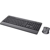 Trust Trezo Comfort draadloze toetsenbord- en muisset, desktopset Zwart, US lay-out