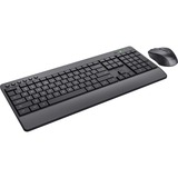 Trust Trezo Comfort draadloze toetsenbord- en muisset desktopset Zwart, US lay-out (QWERTY), 100%
