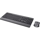 Trust Trezo Comfort draadloze toetsenbord- en muisset desktopset Zwart, US lay-out (QWERTY), 100%