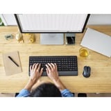 Trust Trezo Comfort draadloze toetsenbord- en muisset desktopset Zwart, US lay-out (QWERTY), 100%