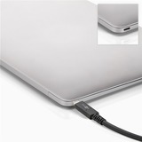 goobay USB-C 4.0 Gen 3.2 kabel Zwart, 0,8 meter